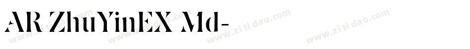 AR ZhuYinEX Md字体转换